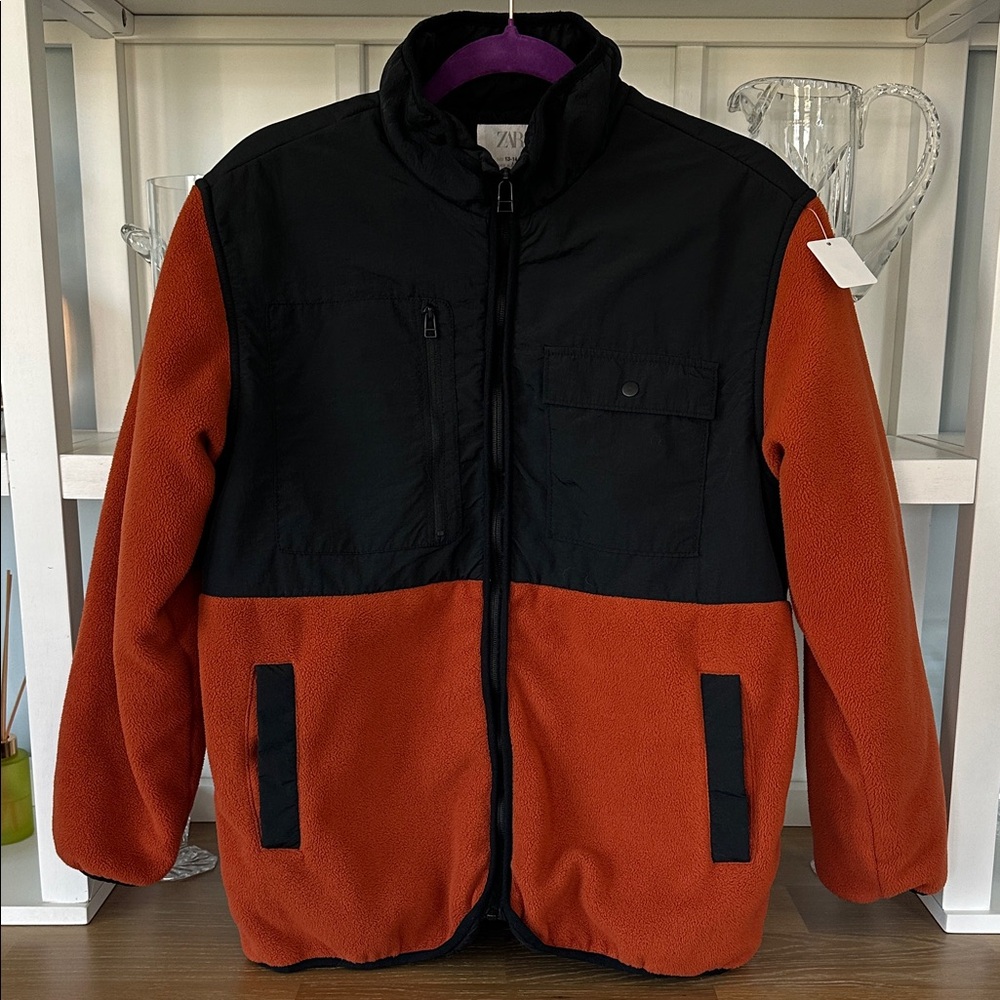 Bundle 5 items @ 25$, pay only 75$ - 2 items free! Black and Orange Jacket